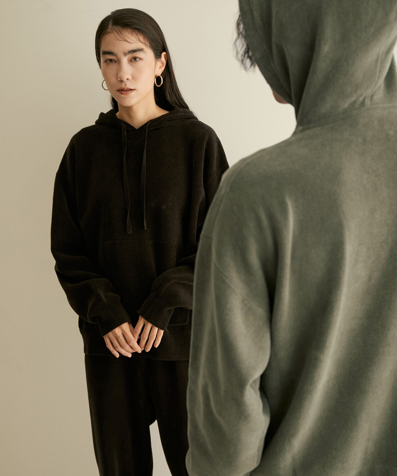 SALON adam et rope'「【極上の肌ざわり】UNISEXプルパーカー-CreamyCotton /クリーミーコットン-」|パーカー|