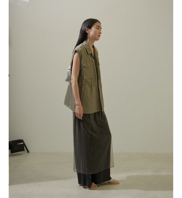 SALON adam et rope'「ドットチュールスカート」|スカート|