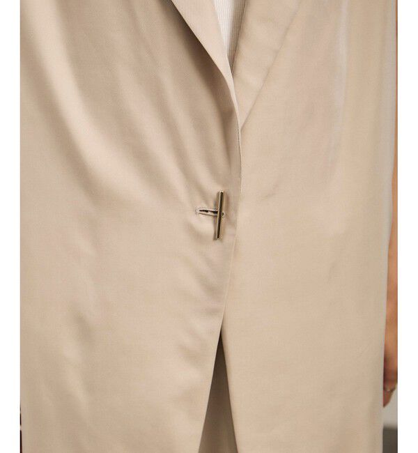 SALON adam et rope'「キュプラツイルジレブラウス［セットアップ対応］」|ベスト・ジレ|