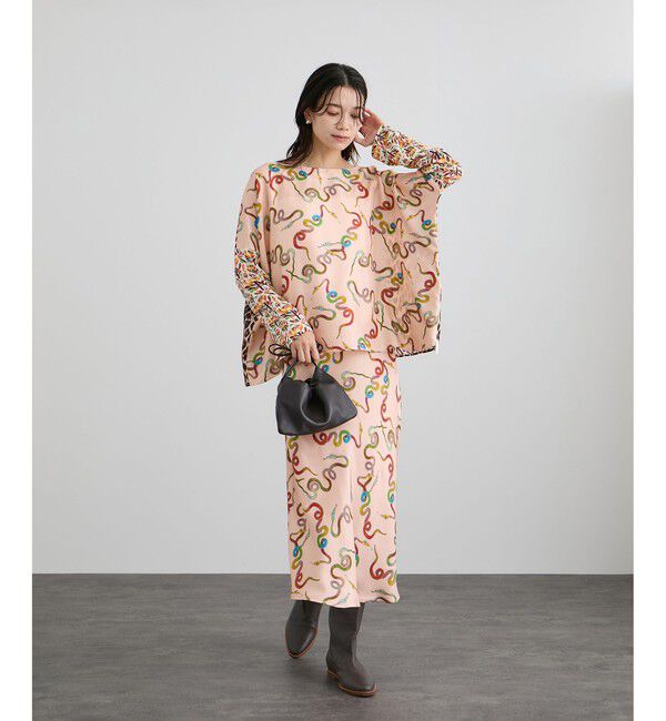 SALON adam et rope'「【LA PRESTIC OUISTON】JANINE SE シルクブラウス」|シャツ・ブラウス|