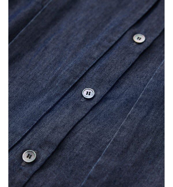 SALON adam et rope'「【WEB限定】フラールボウタイデニムブラウス」|シャツ・ブラウス|