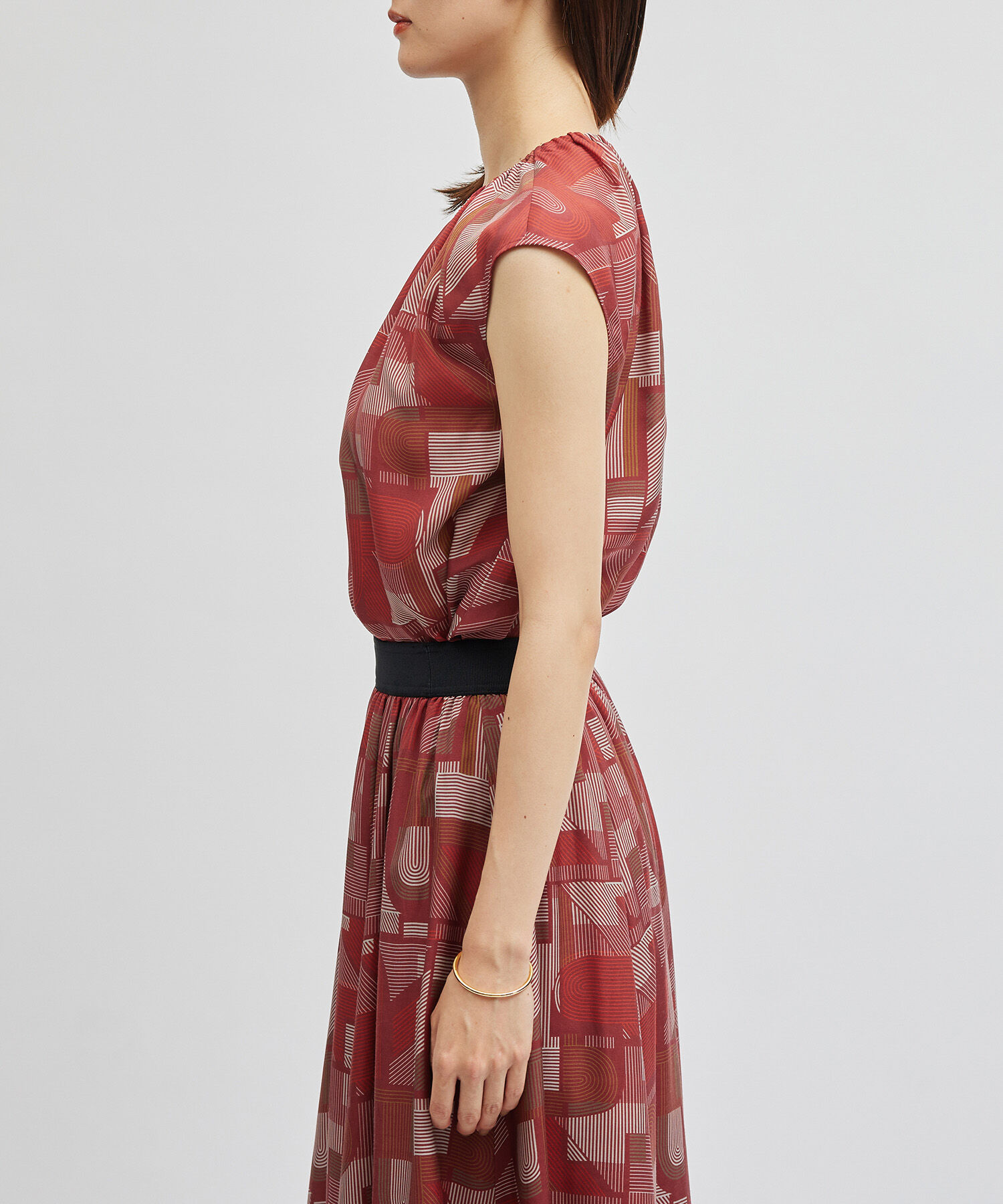 ROPE「プリントシャーリングブラウス/セットアップ対応」|シャツ・ブラウス|