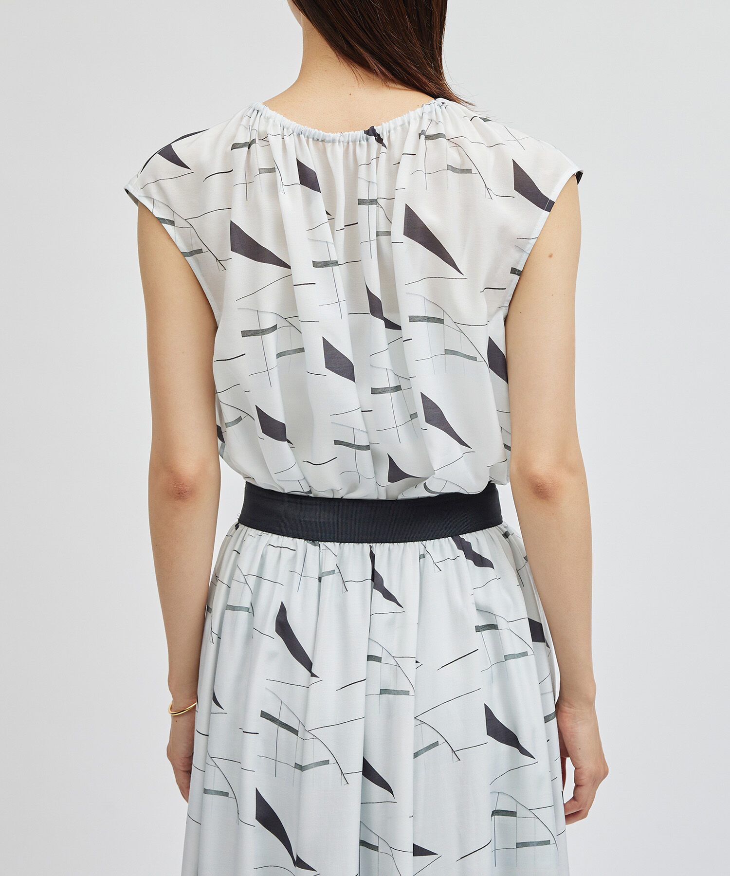 ROPE「プリントシャーリングブラウス/セットアップ対応」|シャツ・ブラウス|