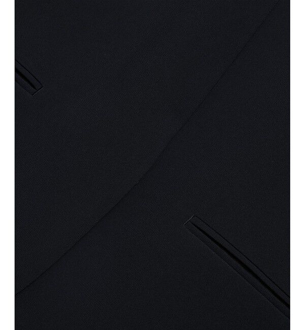 ROPE「トリアセダブルクロスクルーネックジャケット【セレモニー/通勤対応】」|ノーカラージャケット|