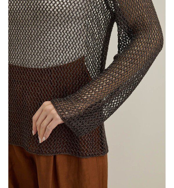 ROPE「ラメコードメッシュプルオーバー/洗える」|その他|