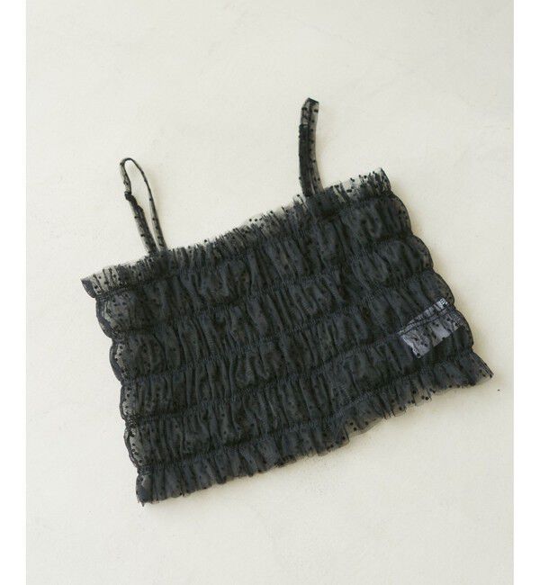 VIS「【SET】チュールレイヤードカットソー＆ビスチェキャミソール」|Tシャツ・カットソー|