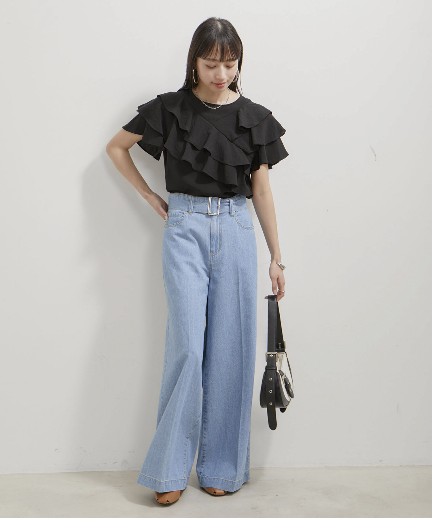 VIS「フリルティアードブラウス」|シャツ・ブラウス|