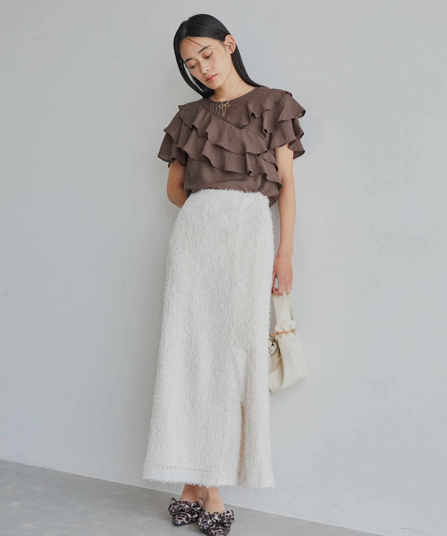 VIS「フリルティアードブラウス」|シャツ・ブラウス|