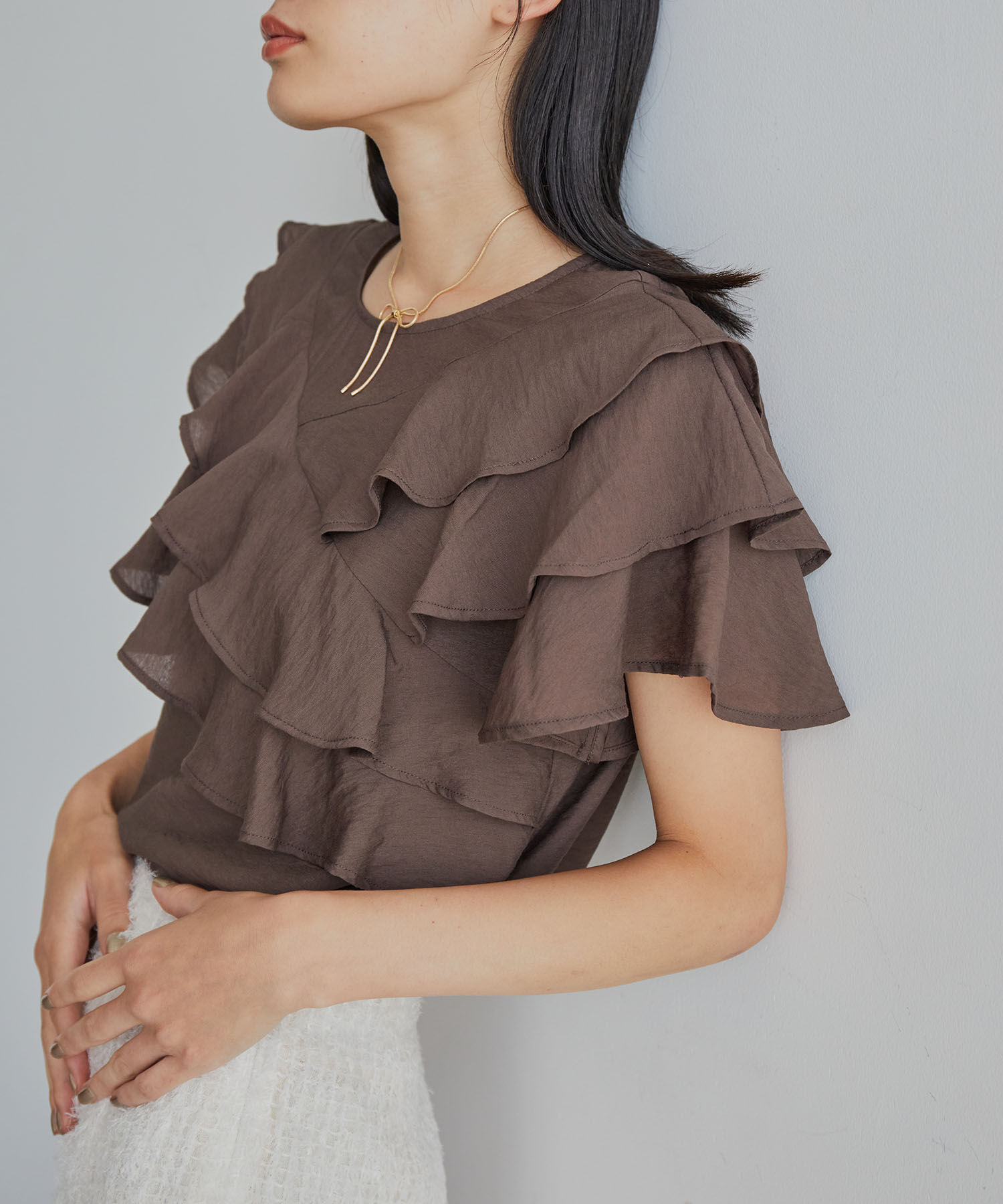 VIS「フリルティアードブラウス」|シャツ・ブラウス|