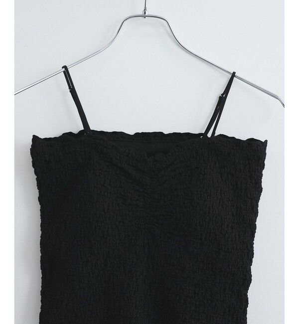 VIS「【洗える】シャーリングキャミソール」|キャミソール|