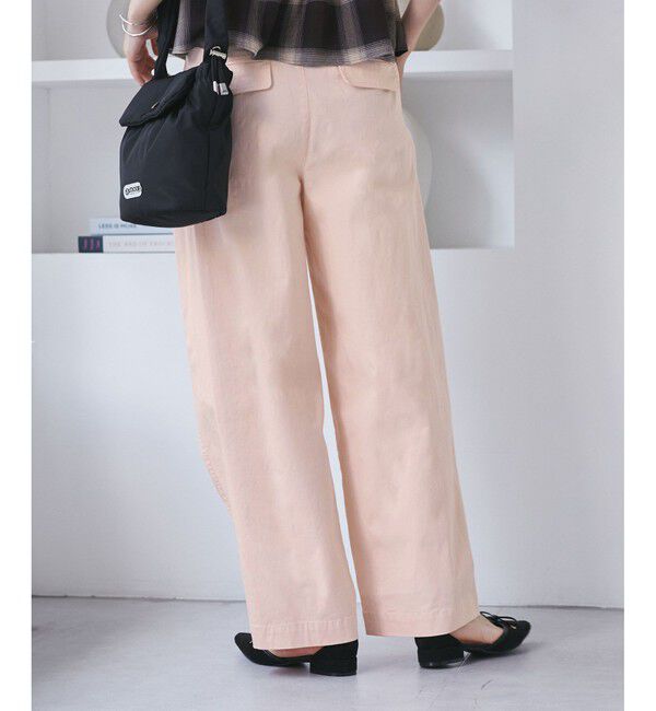 VIS「バレルシルエットコットンパンツ」|チノ|