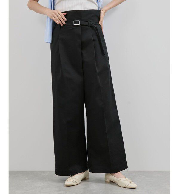 VIS「【洗える】2WAYラップデザインパンツ」|チノ|