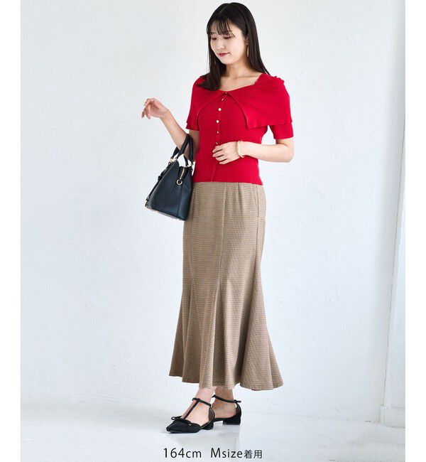 VIS「【美easy】ウーリッシュマーメイドスカート【セットアップ対応/洗える】」|スカート|