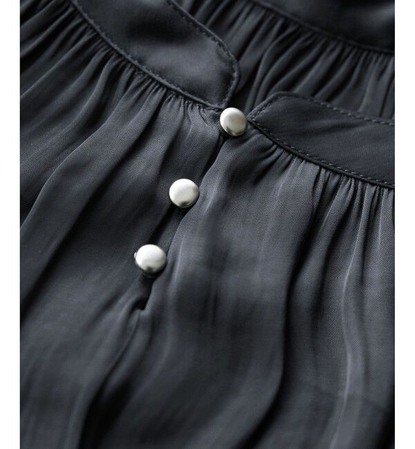 VIS「割繊シャーリングブラウス/2WAY・イージーケア」|シャツ・ブラウス|