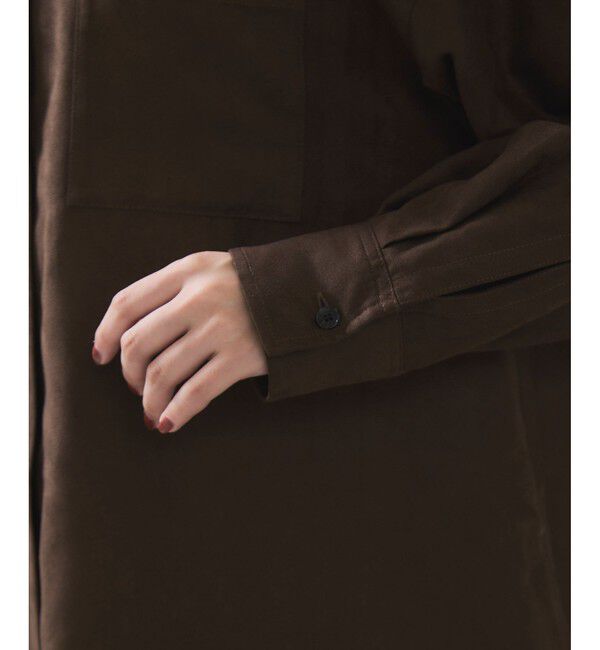 VIS「スエードライクロングスリーブシャツ」|シャツ・ブラウス|