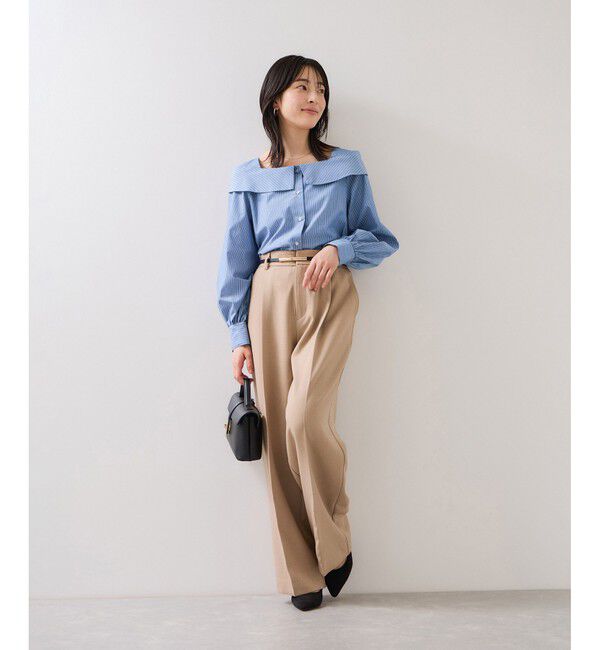 VIS「オフショルライクロングスリーブブラウス/イージーケア」|シャツ・ブラウス|