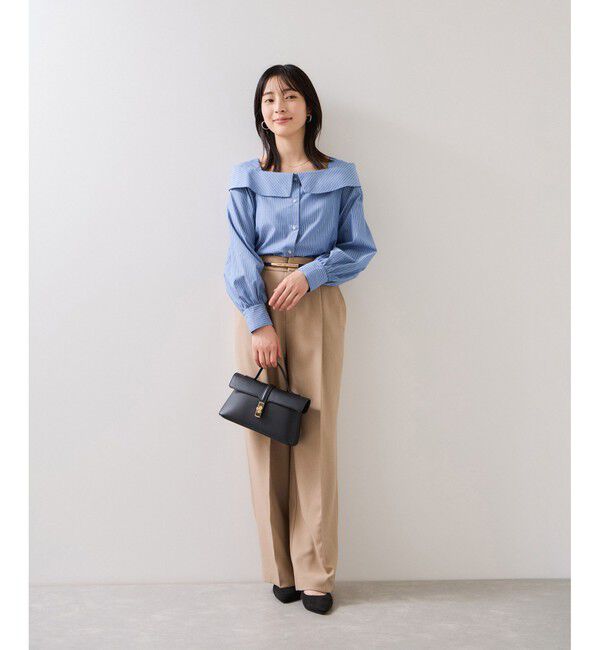 VIS「オフショルライクロングスリーブブラウス/イージーケア」|シャツ・ブラウス|