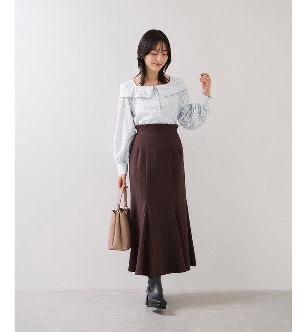 VIS「オフショルライクロングスリーブブラウス/イージーケア」|シャツ・ブラウス|