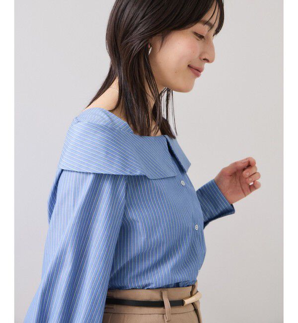 VIS「オフショルライクロングスリーブブラウス/イージーケア」|シャツ・ブラウス|