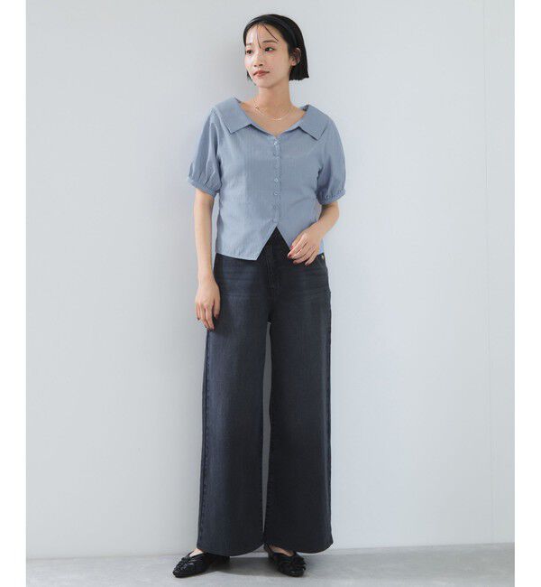 VIS「ビックカラーシャツブラウス」|シャツ・ブラウス|