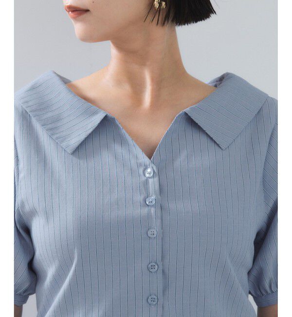 VIS「ビックカラーシャツブラウス」|シャツ・ブラウス|