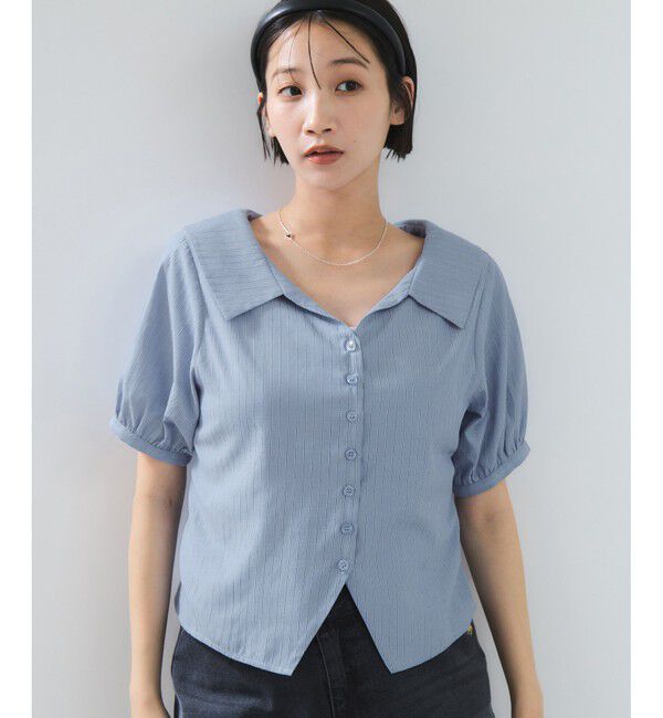 VIS「ビックカラーシャツブラウス」|シャツ・ブラウス|