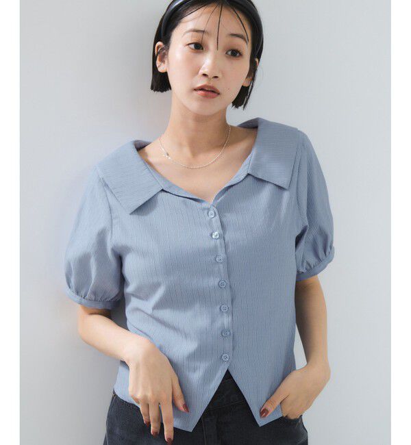 VIS「ビックカラーシャツブラウス」|シャツ・ブラウス|