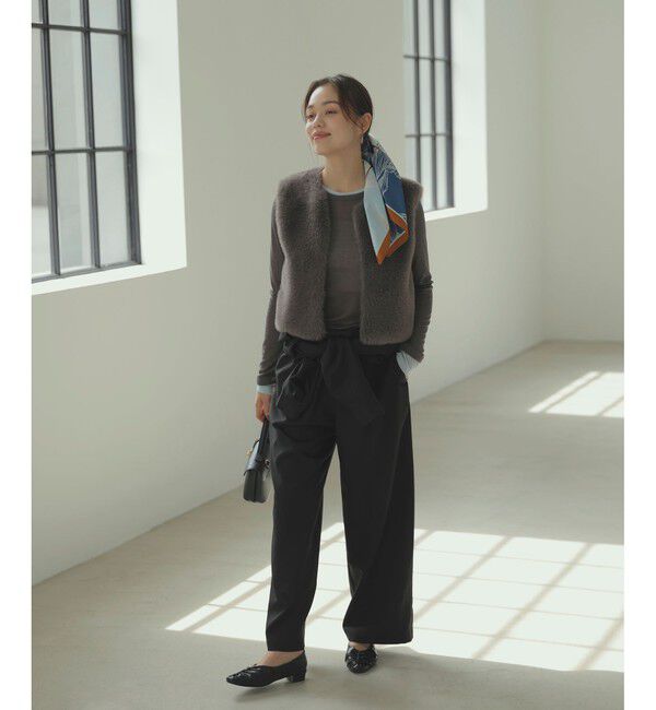 VIS「アソートファーショートベスト」|ベスト・ジレ|