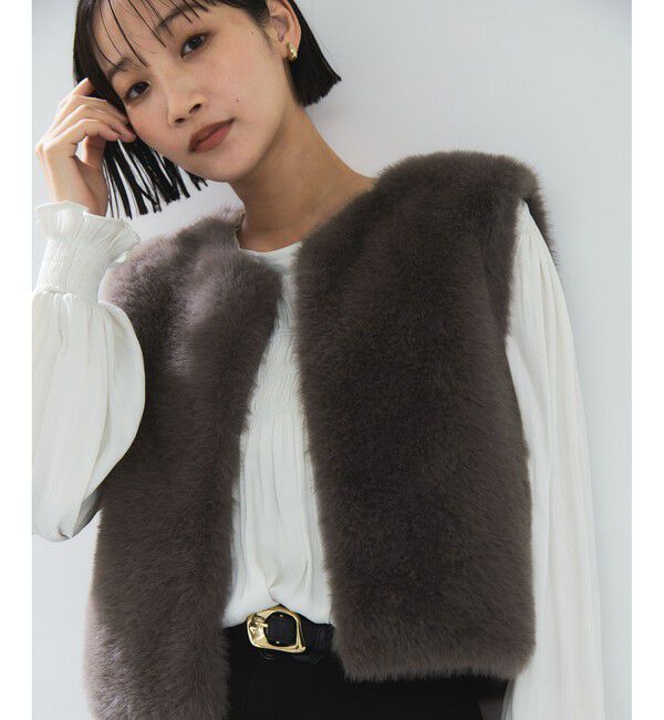 VIS「アソートファーショートベスト」|ベスト・ジレ|