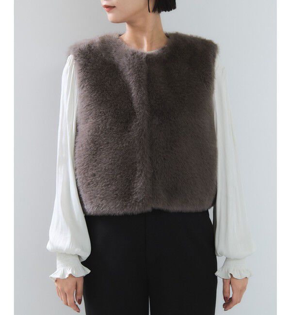 VIS「アソートファーショートベスト」|ベスト・ジレ|