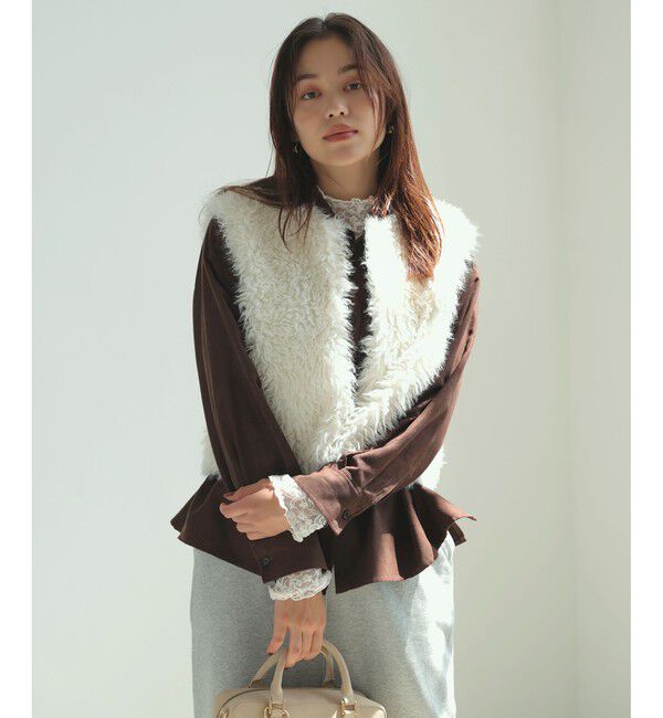 VIS「アソートファーショートベスト」|ベスト・ジレ|