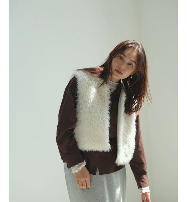 VIS「アソートファーショートベスト」|ベスト・ジレ|キナリ(16)