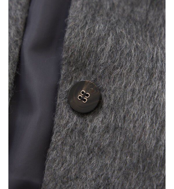 VIS「【アウター総選挙1位】ビッグカラーモモンガシャギーショートコート」|ブルゾン・スタジャン|