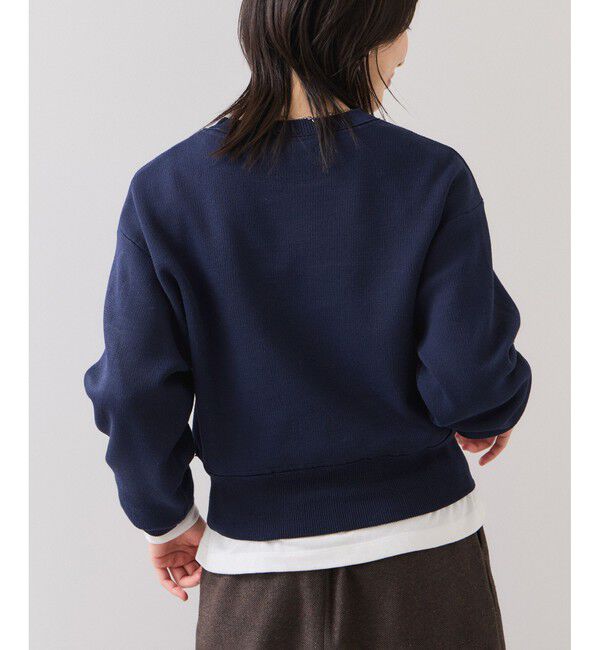 VIS「スウェットライクジャガードロゴニット」|ニット・セーター|