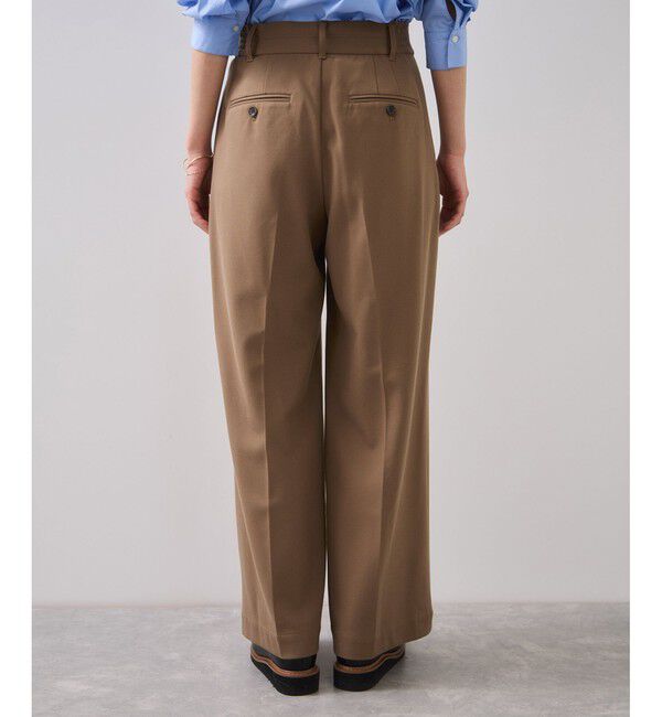 VIS「Hot Beautyツータックワイドパンツ/イージーケア」|チノ|