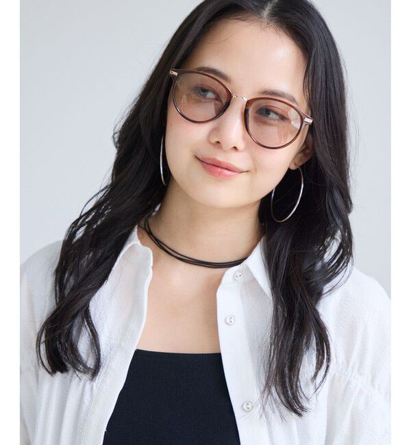 VIS「調光レンズ/ボストン型カラーファッショングラス」|サングラス|ブラウン系(23)