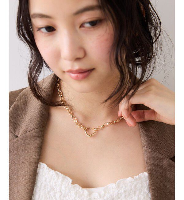 VIS「ハートリングトップチェーンネックレス」|ネックレス|
