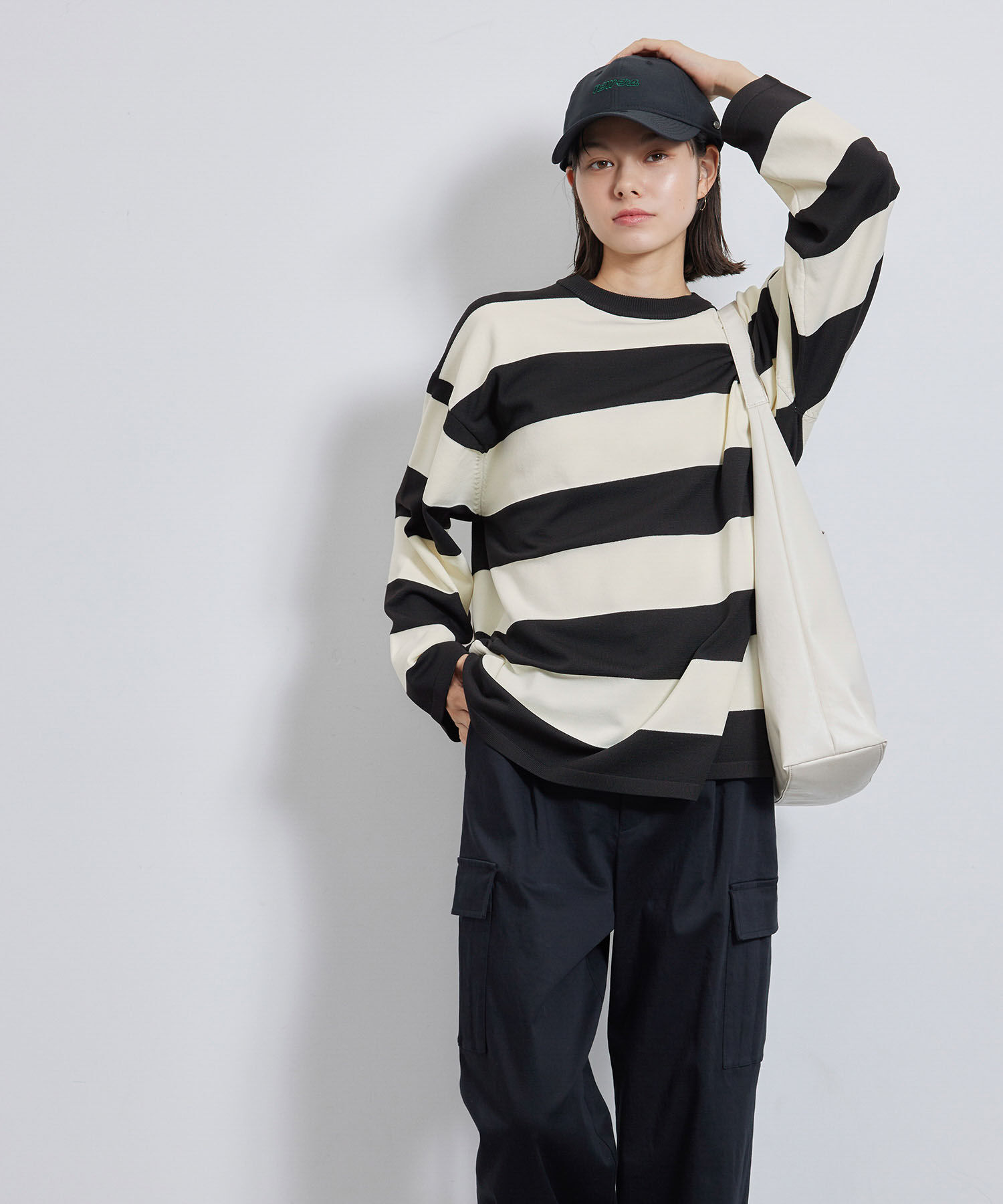 Rope&rsquo;Picnic「太ボーダーニットプルオーバー」|ニット・セーター|