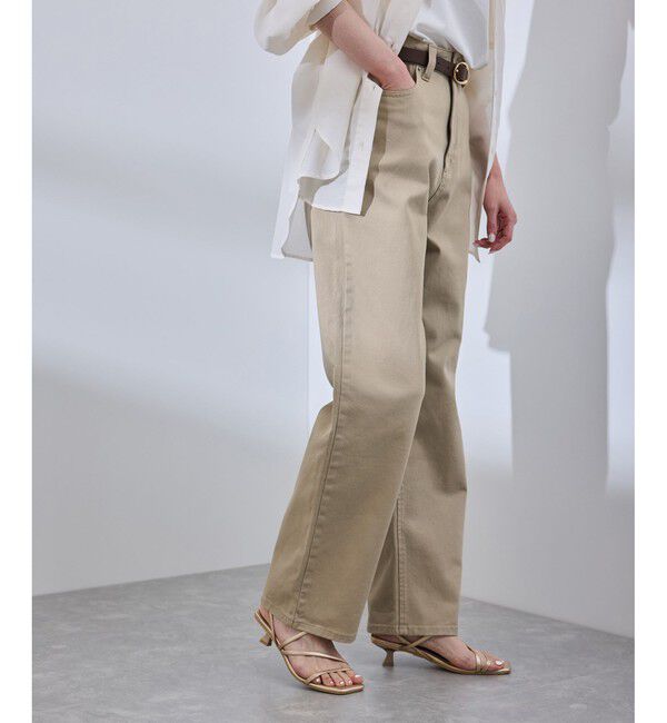 Rope&rsquo;Picnic「【新色追加】【ウエスト革命デニム】ウエストシェイプハイライズマムジーンズ」|デニム|