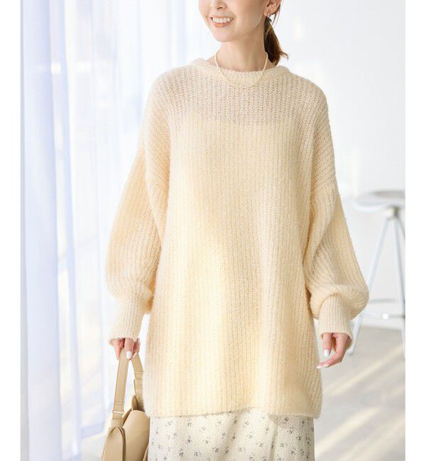 Rope&rsquo;Picnic「【emur/エミュール】ブークレニットチュニック」|ニット・セーター|