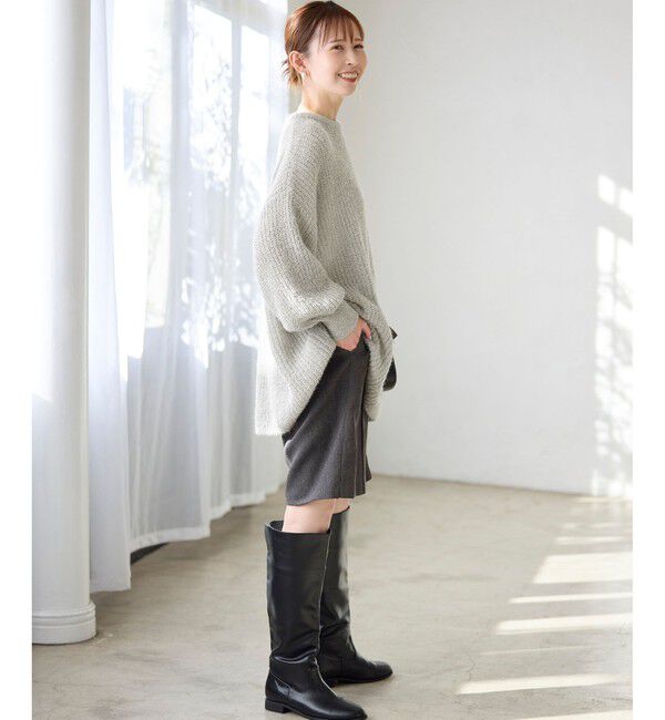 Rope&rsquo;Picnic「【emur/エミュール】ブークレニットチュニック」|ニット・セーター|