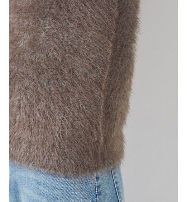 Rope&rsquo;Picnic「シャギーニットハーフスリーブプルオーバー」|ニット・セーター|