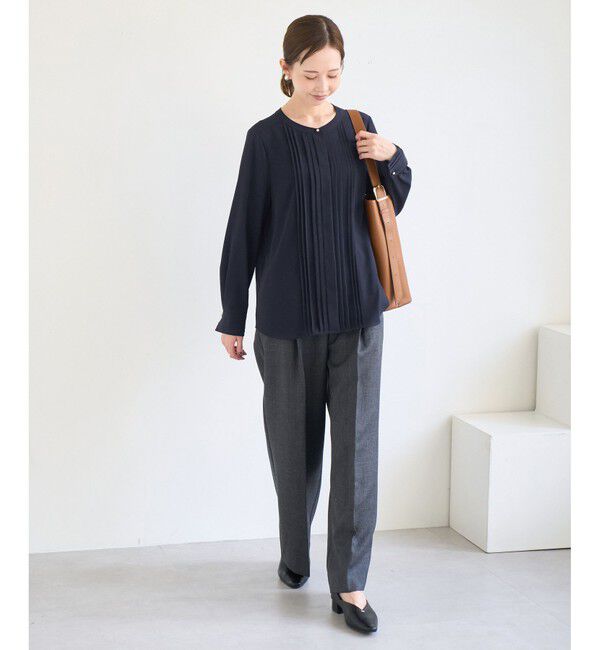 Rope&rsquo;Picnic「フロントピンタックブラウス/一部WEB限定カラー」|シャツ・ブラウス|