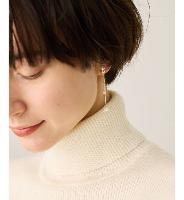 ROPE PICNIC PASSAGE「パールロングピアス」|ピアス|