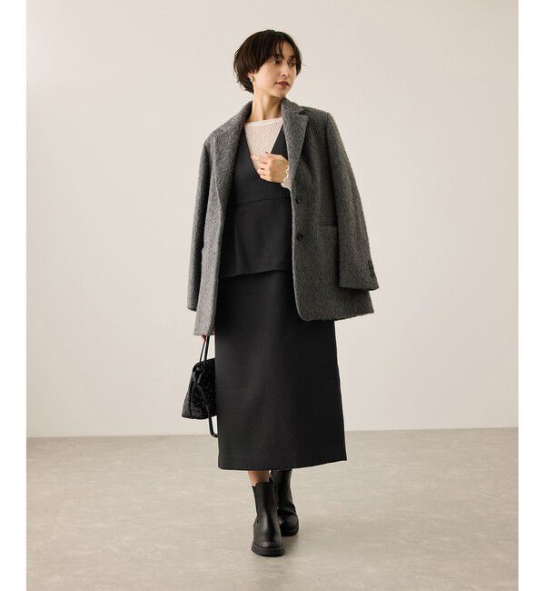 Rope&rsquo;Picnic「【新色追加】レイヤード風ペプラムジャンパースカート」|ワンピース|