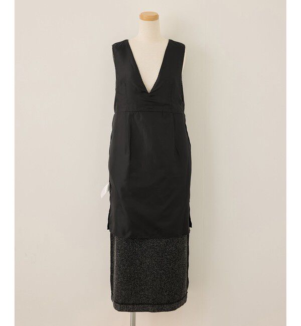 Rope&rsquo;Picnic「【新色追加】レイヤード風ペプラムジャンパースカート」|ワンピース|