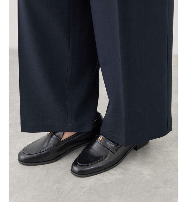 Rope&rsquo;Picnic「カナパ ベルト付きワイドパンツ/セットアップ対応・UV・抗菌防臭・接触冷感」|チノ|