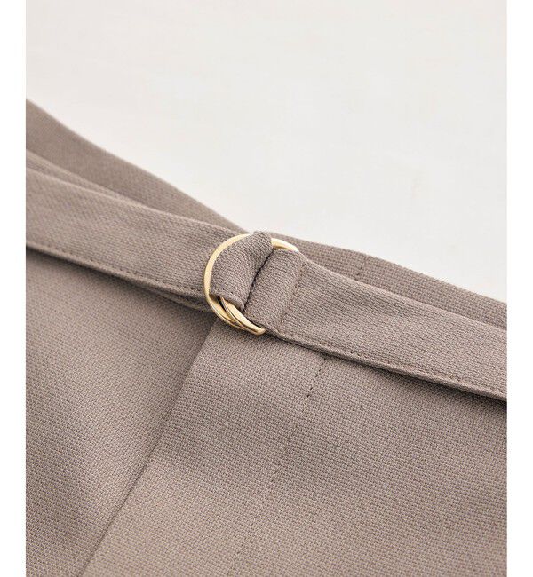 Rope&rsquo;Picnic「カナパ ベルト付きワイドパンツ/セットアップ対応・UV・抗菌防臭・接触冷感」|チノ|