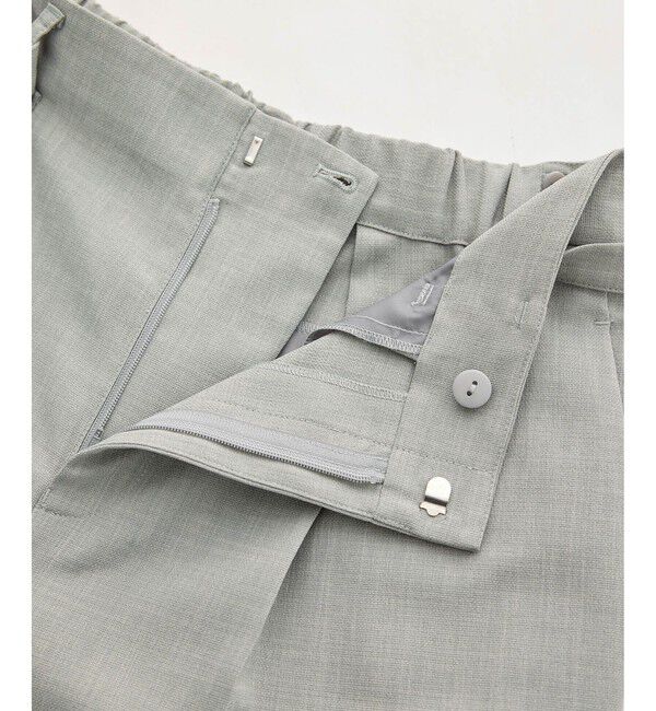 Rope&rsquo;Picnic「カナパ ベルト付きワイドパンツ/セットアップ対応・UV・抗菌防臭・接触冷感」|チノ|