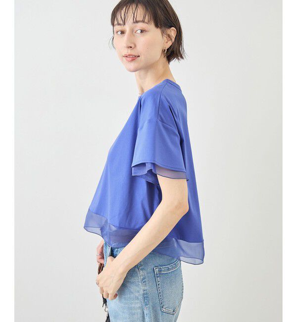 Rope&rsquo;Picnic「70シルケットシアードッキングトップス/着丈が選べる・UVカット・接触冷感」|Tシャツ・カットソー|